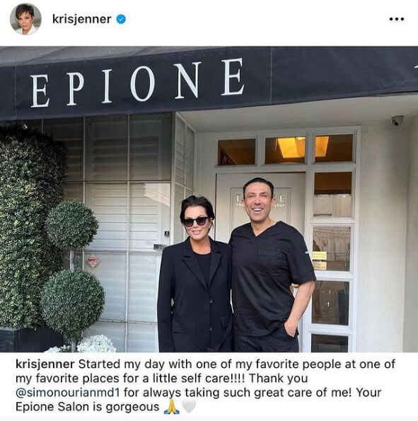 Kris Jenner and Simon Ourian Picture